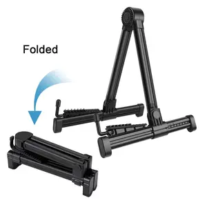 1PC Foldable ABS Guitar Stand, Portable & Lightweight, Suitable for Guitar, Violin, Pipa, Ruan and Other String Instruments