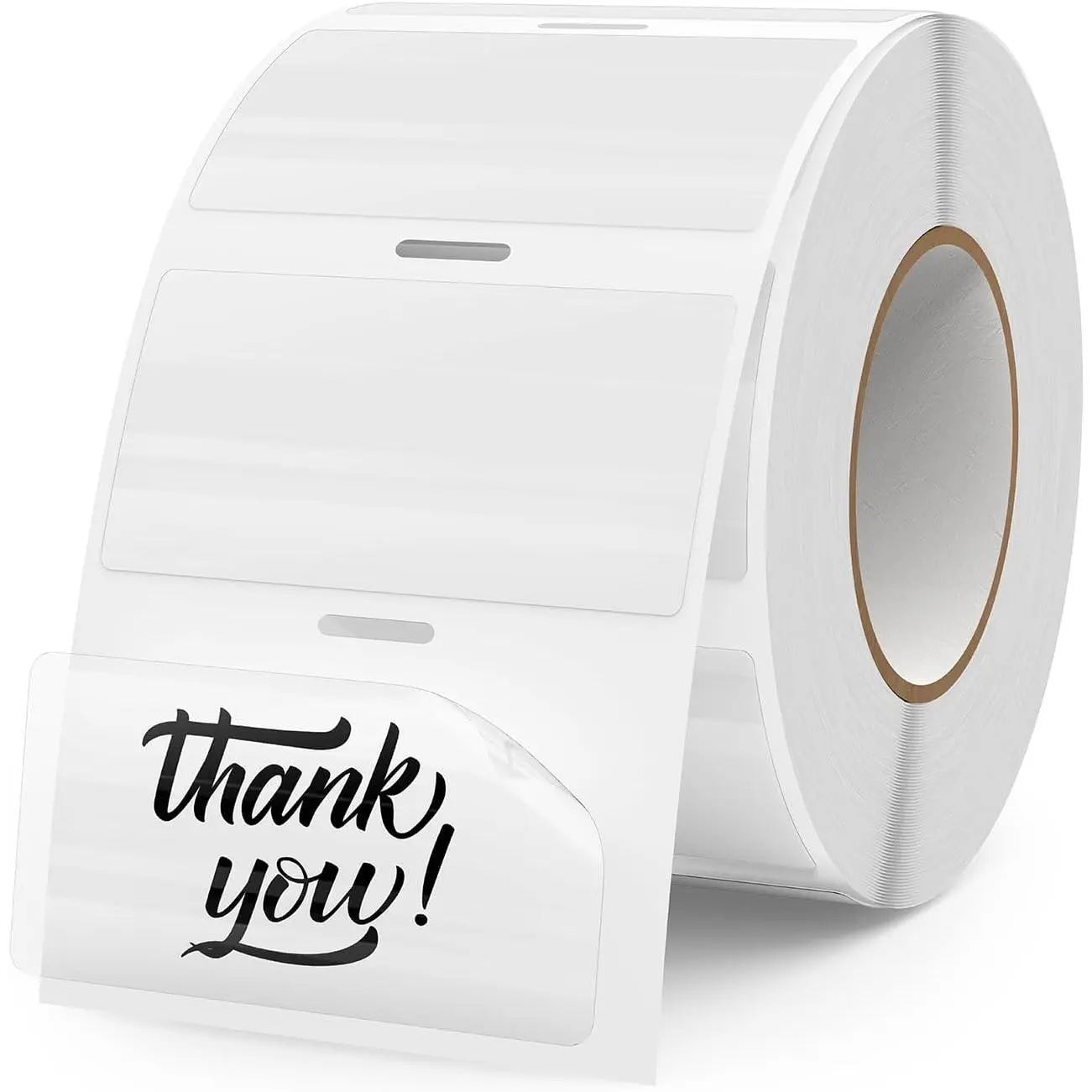 Transparent Thermal Labels 2 × 1 Inch Self Adhesive Printer Clear Stickers Vinyl  Roll  Rectangle Name Tag for Address Design DIY Logo Business 300 count