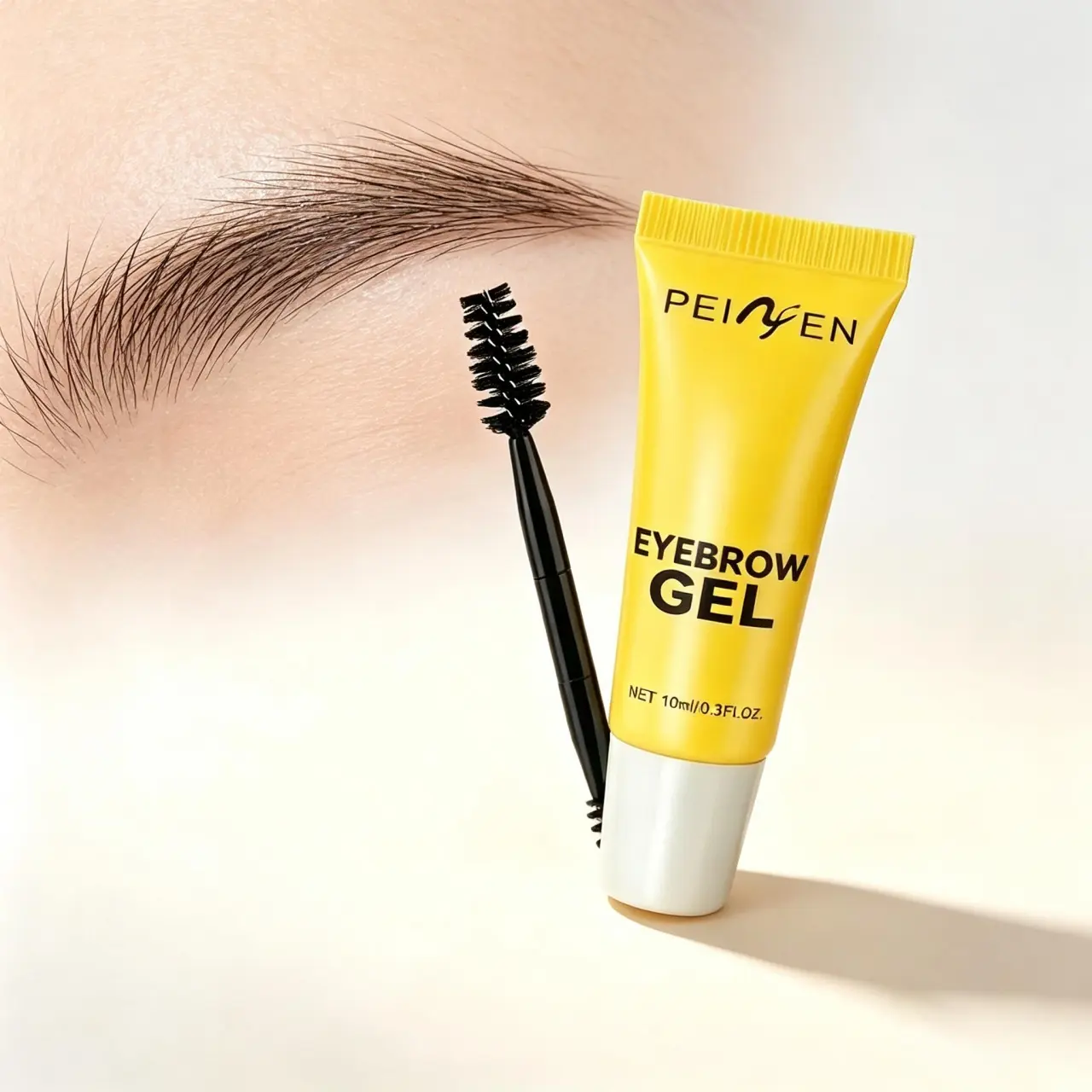 1PC Transparent Eyebrow Gel – Waterproof Strong Hold Brow Shaping Styling Gel with Brush, Quick-Dry, Long-Lasting Lightweight Clear Brow Shaper for All Skin Types & Brow Colors, Natural Fluffy Look, Daily Makeup Essential, Eyebrow Products