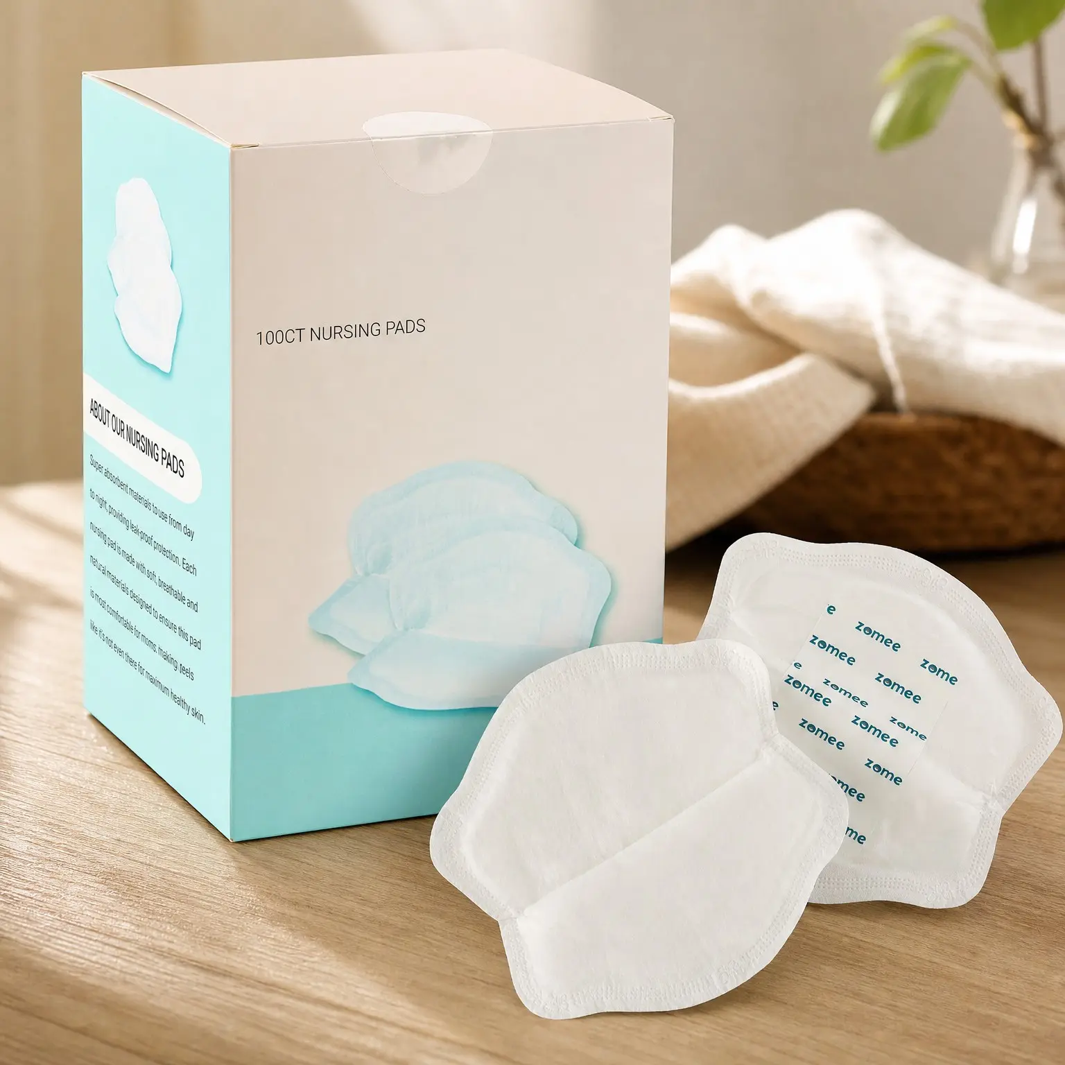 Disposable Breast Pads for Breastfeeding – Ultra-Absorbent, Leak-Proof, Discreet & Secure – Individually Wrapped, Soft & BPA-Free (Pack of 200)(Gift)