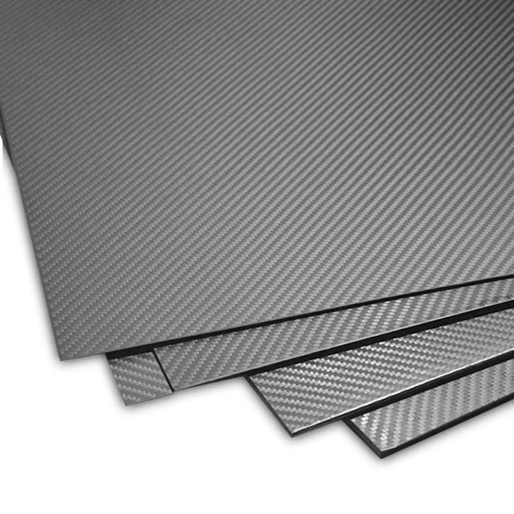 200 X 300 X 2 MM 100% 3K Twill Matte Carbon Fiber Plate