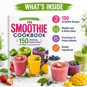 Smoothie Recipes Book: 150 Healthy Detox Smoothies, Fruit Protein Mixes, Easy DIY Guide for Weight Loss and Energy Boost