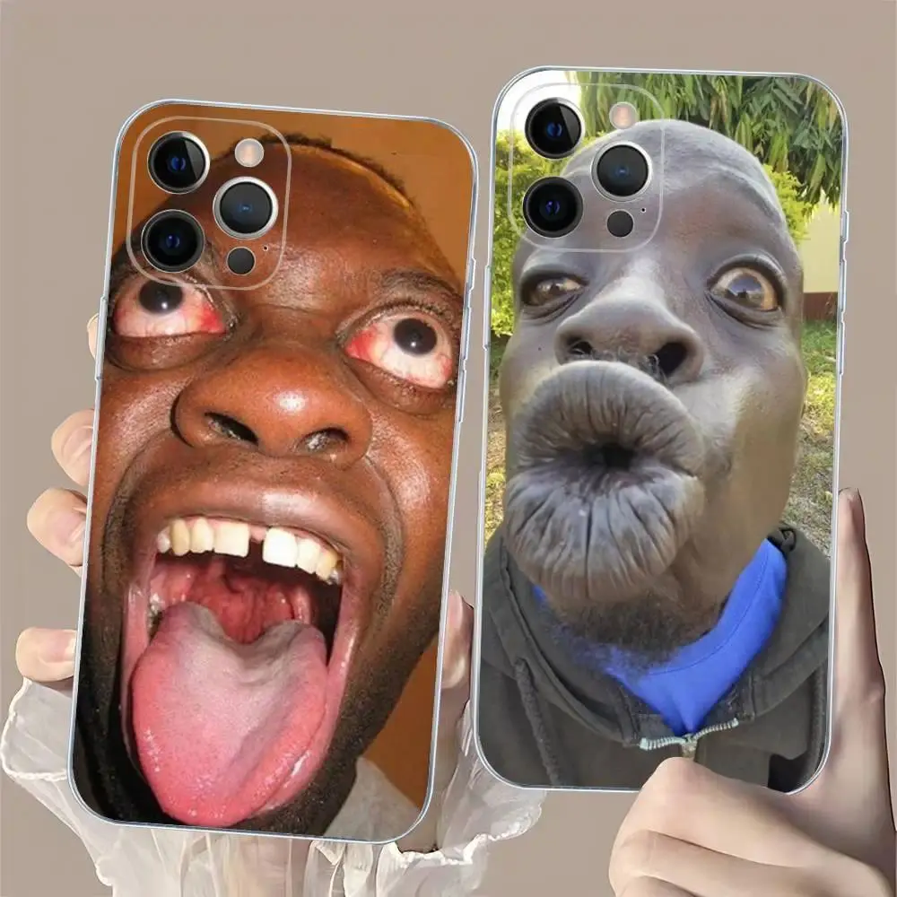 Funny Ugly Man TPU Smartphone Casing - Handheld Device Protection for iPhone 17 Air, 16 Pro Max, 15, 14, 13, 12, 11 Plus Mobile Phone Accessory, Devices