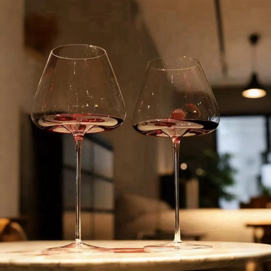 Clear Wine Glass Set, 6 Counts/set Modern Casual Wine Goblet, Wine Glass for Wedding, Birthday and Anniversary, Kitchen Supplies