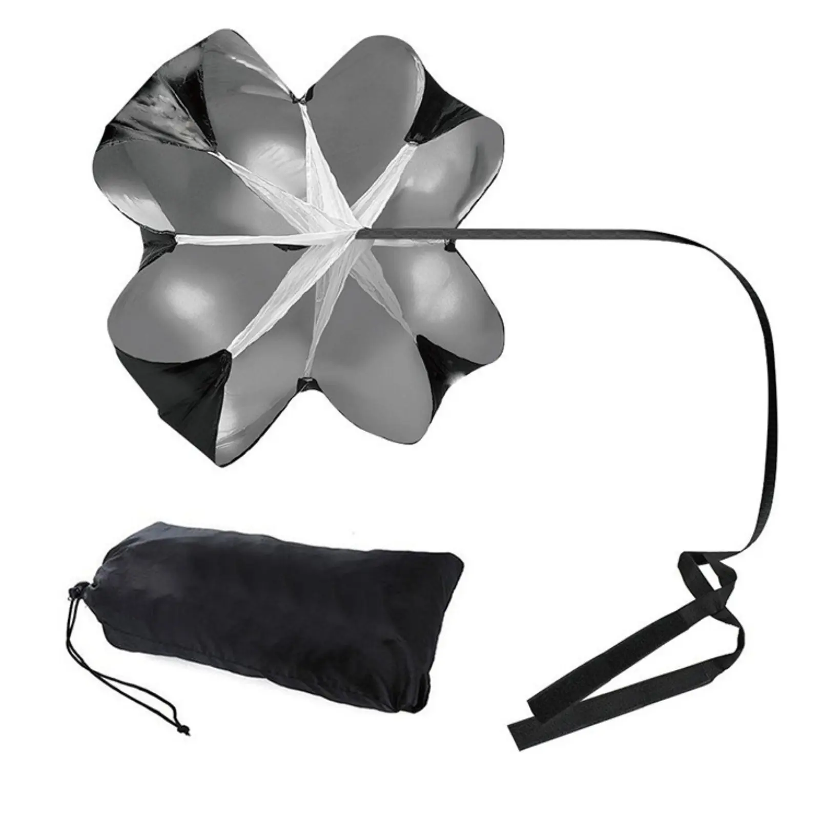 56 Inch Speed Training Resistance Parachute, Sprint Power Explosive Strength Trainer Drag Chute, Fitness Drag Umbrella for Runners, Football, Soccer & All Athletic Workout Training