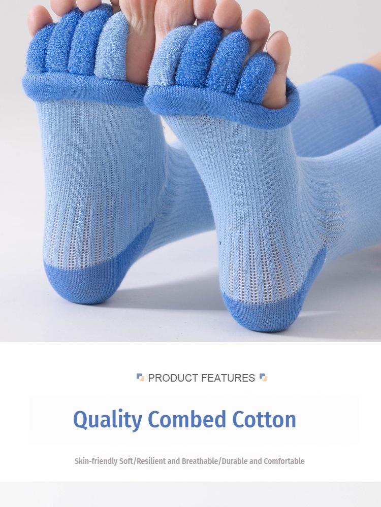 Toe-Separating Yoga Socks - Non-Slip Athletic Socks for Women,#Workout Socks, Pilates Socks & Gym Fitness Socks,Long pressure split-toe socks, anti-slip calf socks Toe-Separating Yoga Socks - Non-Slip Athletic Socks for Women,#Workout Socks, Pilates Socks & Gym Fitness Socks,Long pressure split-toe socks, anti-slip calf socks