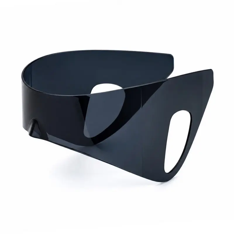 Cyberpunk Style Hang Ear Trendy Punk Future Tech Large Frame Sunglasses, Fashionable Unisex Eyewear, Perfect for Streetwear Lovers