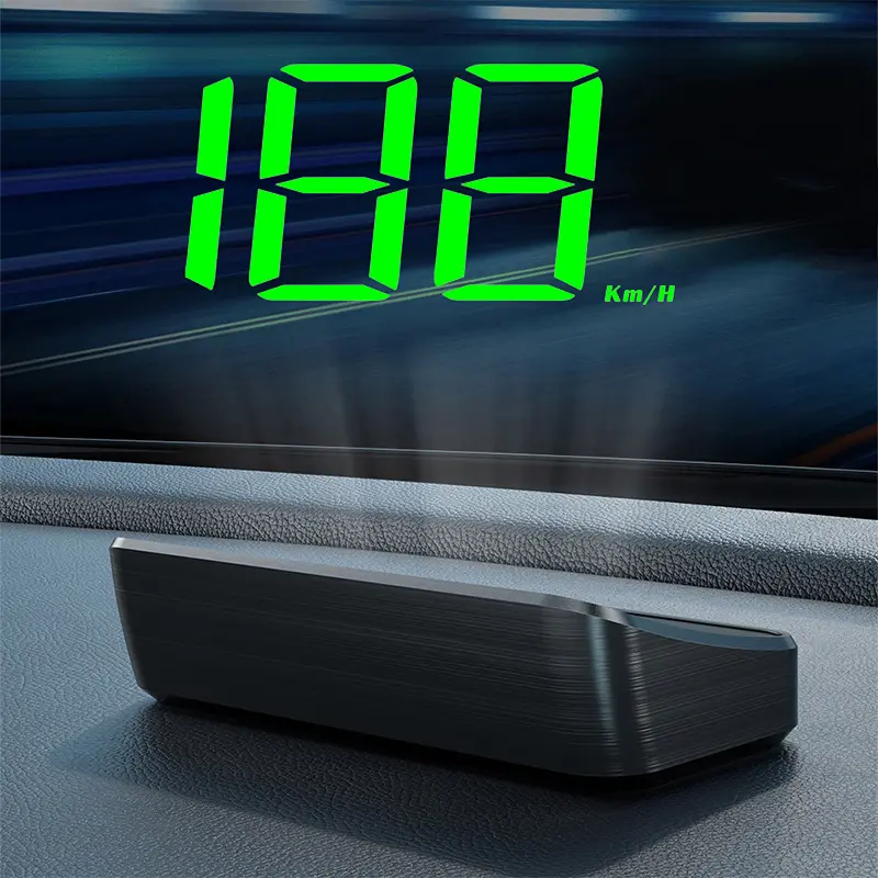 Car Speedometer HUD GPS Head Up Display Digital Speed Meter Windshield Projector For Vehicles Auto Electronics Accessories