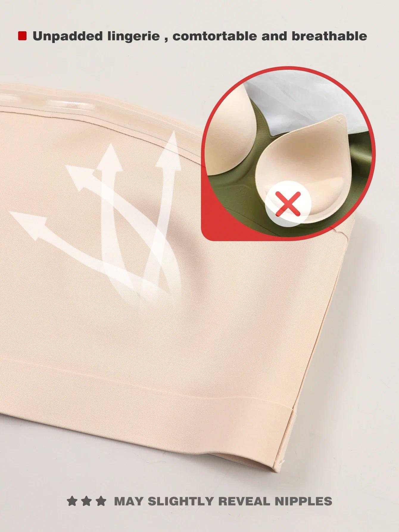 Women's Strapless Seamless Front Button Bra For Daily Wear And Layering, Wireless No Padding Underwear With Smooth Fit, Easy On Off Support