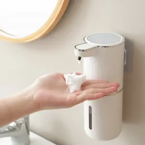Automatic Soap Dispenser, Wall-Mounted Touch-Free Infrared Foam Hand Wash Machine, USB Rechargeable, Hygienic and Convenient for Home Bathroom
