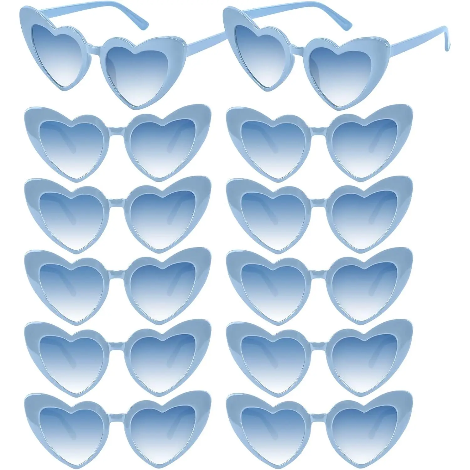 4/12/24 Pairs Heart Shaped Sunglasses Bachelorette Sunglasses Love  Heart Glasses for Women Party Weddings