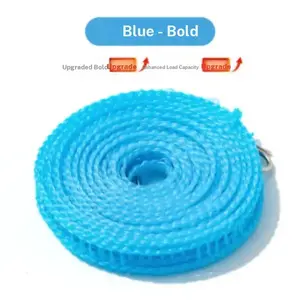 Single Pack Colorful Thickened Wind-Resistant Outdoor Travel Laundry Clothesline, No Drilling Five-Meter Extended Non-Slip Hanging Rope