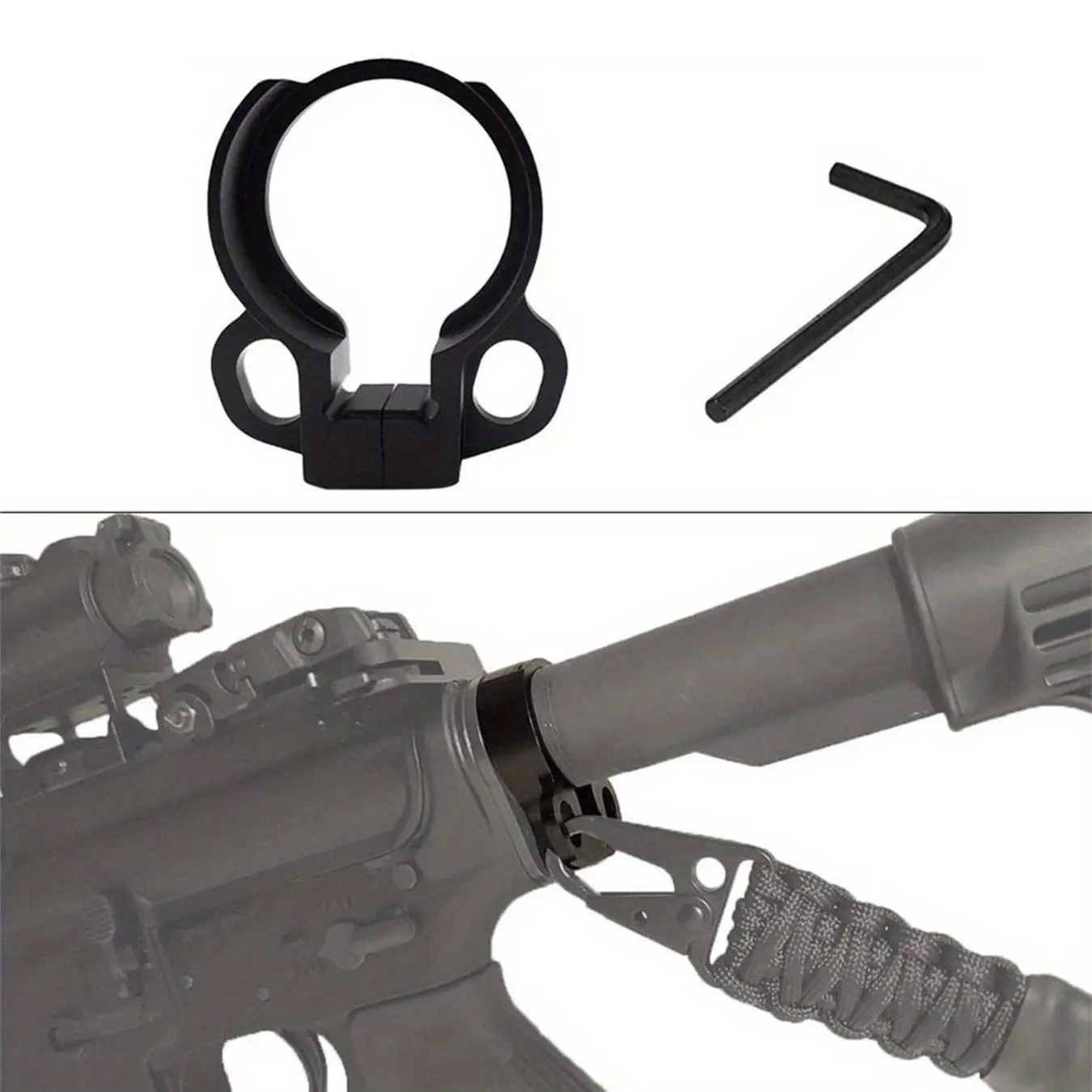 1/2pcs Dual Ring Harness Adapter, Robust Metal Qd Buckle Attachment, Compatible with Sr-556/762/22, Ar-556, Fixing Components