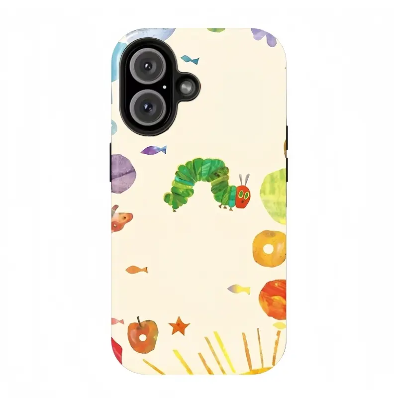 The Very Hungry Caterpillar Mobile Phone Case - Dual-Layer Shockproof Protection Accessories, Local Compatible with iPhone 17 Pro Max, 16, 15, 14, 13, 12, Perfect for Gifting