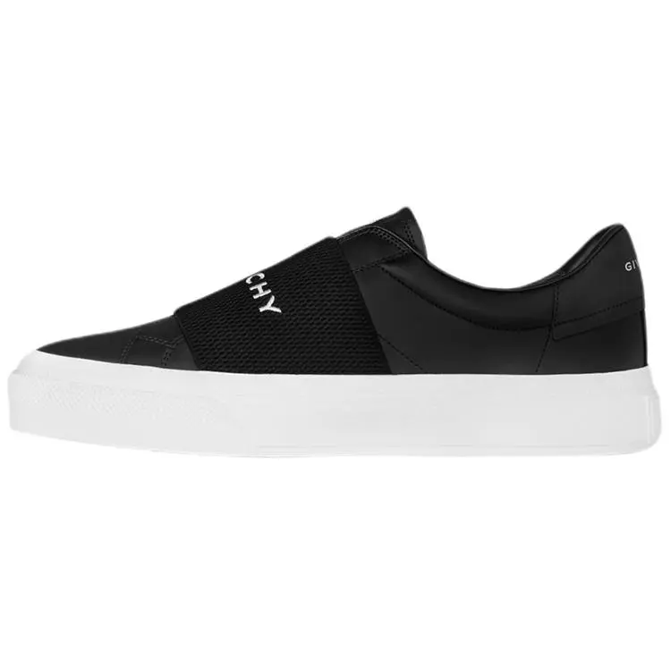 Givenchy Leather Minimalist Low-Top Casual Sneakers for Men in Black Verifiable, with credentials and supporting global authentication