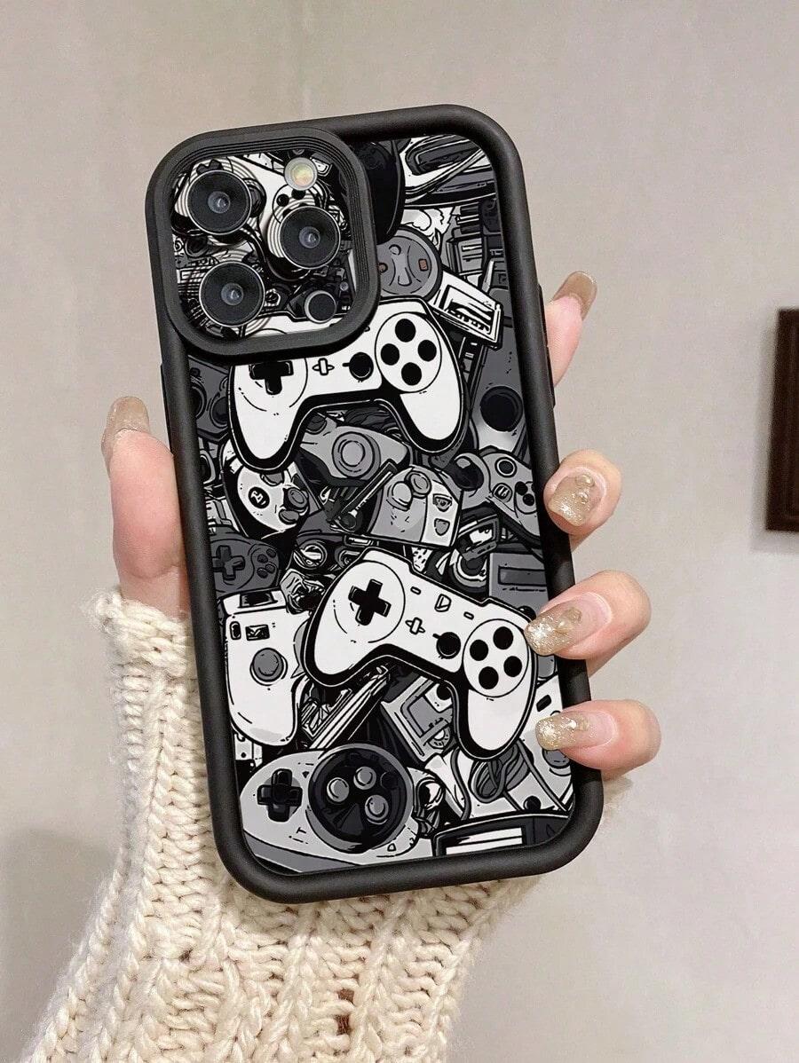 1pc Game Controller Design With Precise Camera Hole Protective Shock Absorbent Phone Case Suitable For IPhone17/IPhone17 Air/IPhone17 Pro/IPhone17 Pro Max/16 Pro Max/15 Pro Max/14 Pro Max/13 Pro Max/12 Pro Max/11 Pro Max