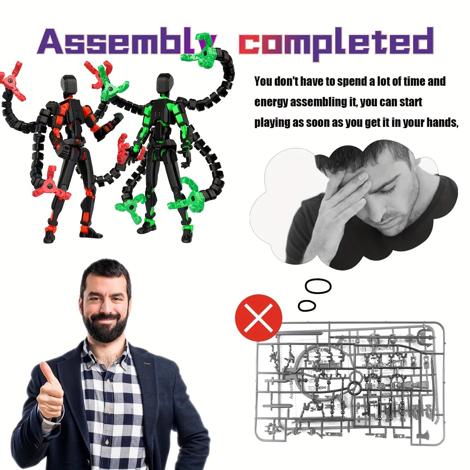 1Pcs Assembled T13 Nova Action Figure Set, 3D Printed Multi-Joint Posable Robot, Game Enthusiast Toy & Desktop Decor