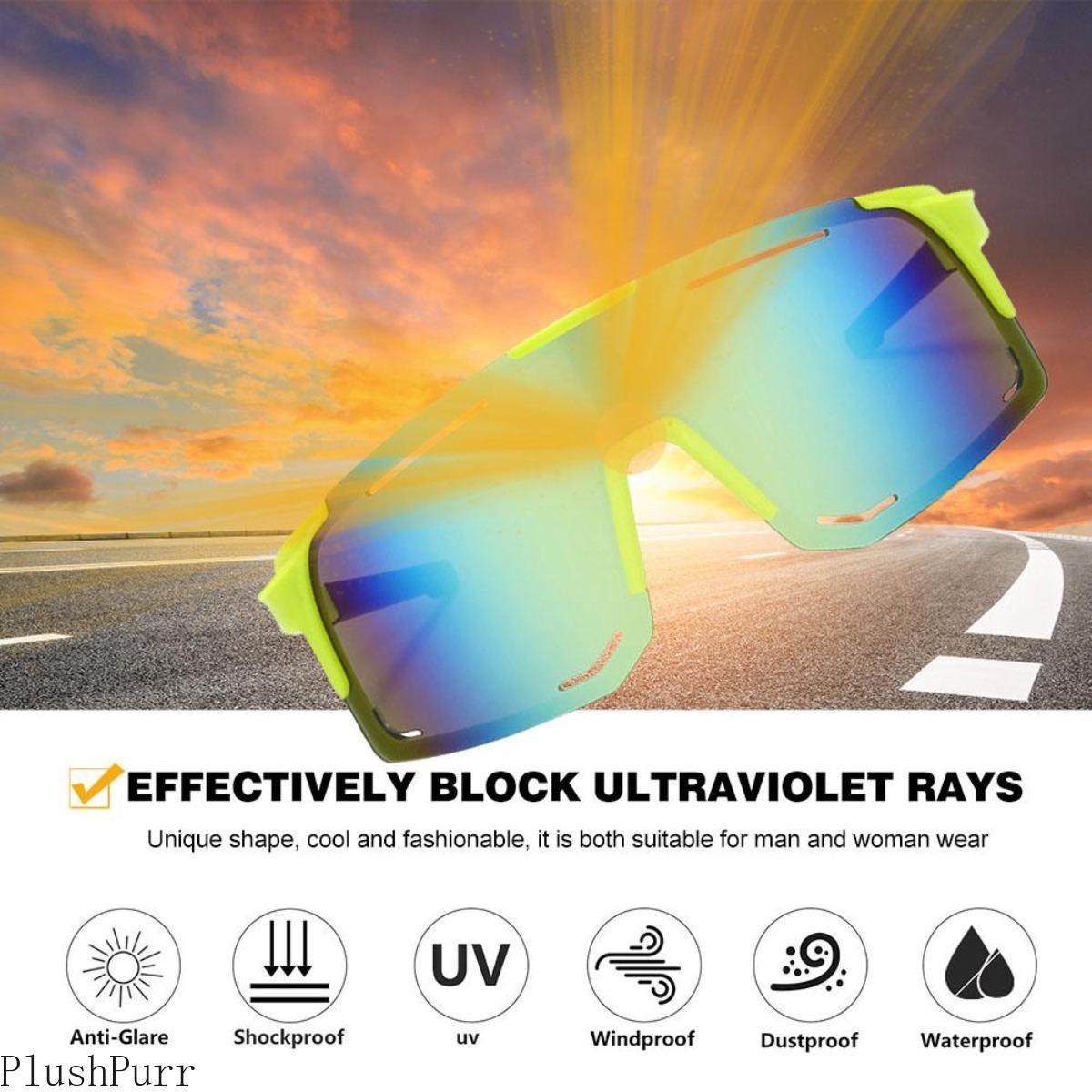 3-Pack Polarized Cycling Sunglasses - UV Protection Windproof Glasses for Men & Women, Road Riding Bike Sport Eyewear with Polarized Lens