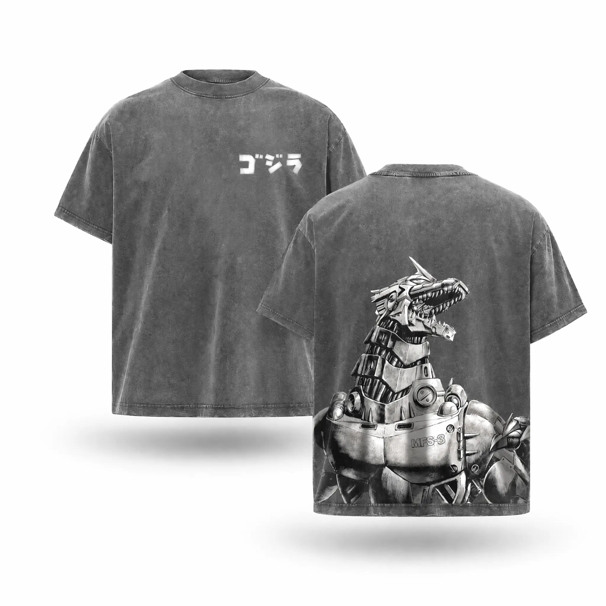Mecha Godzilla Special edition Retro Vintage Menswear Gift movie fans Top Apparel Classic Oversized Seamless Simple Straight Man Clothes Cotton designer shirts Movie Shirt, graphic tees, men gifts, ,Graphic Streetwear T-shirt gift  for  all