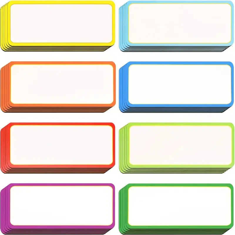 30/45pcs color magnetic label stickers - dry erase & name tag whiteboard, crafts, refrigerator - 9 colors