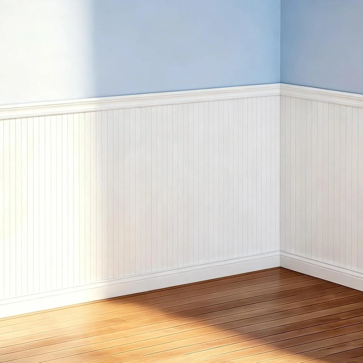 77.6 in x 40.1 in PS Wainscoting Wall Panel Kit,  Decorative Accent Wall Panels, for Bedroom, Living Room, Dining Room and Hallway,Easy Installation, Paintable DIY Accent Boards, White