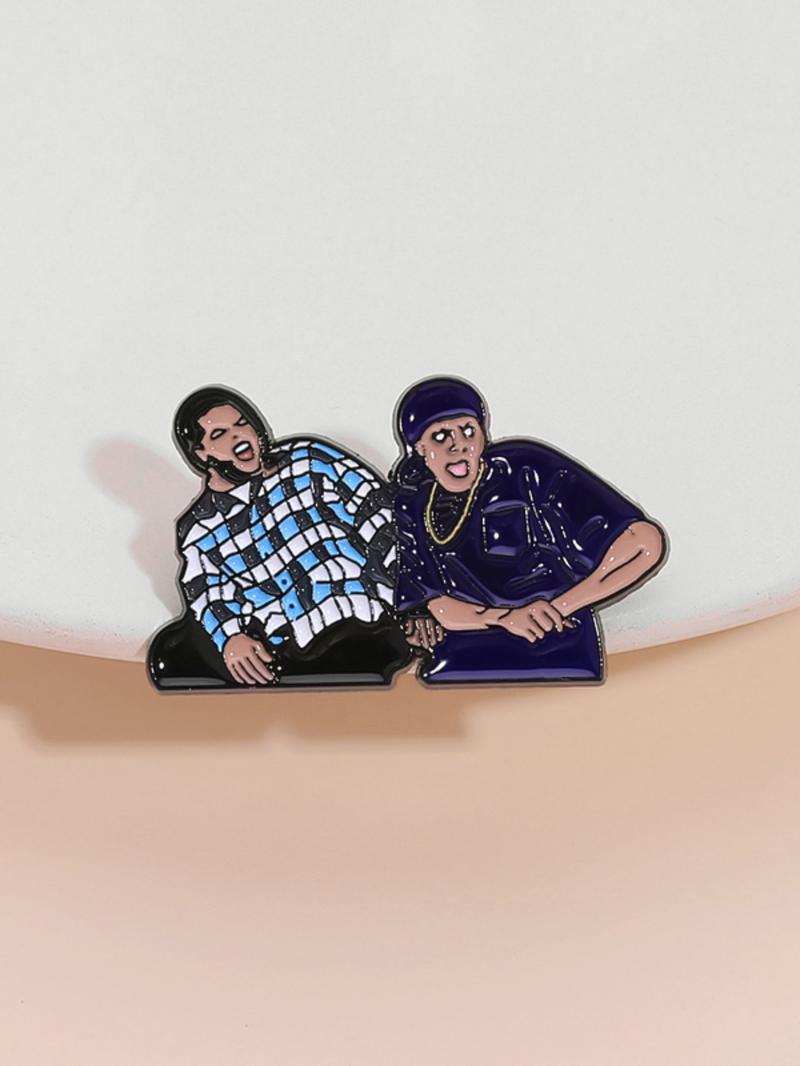 Unisex Punk Style Cartoon Character Brooch, Fashion Alloy Badge for Daily Clothing Decor, Trendy All-match & Exquisite Brooch for Birthday Gift, Fashion Accessory