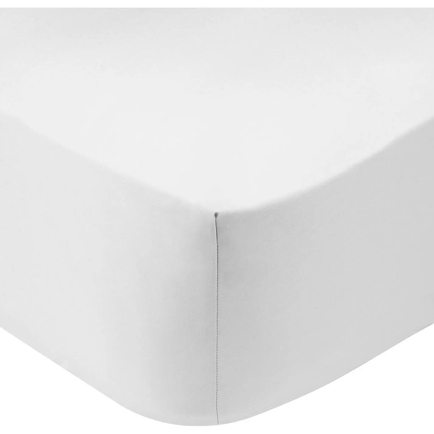 Jersey Knit  Fitted Sheet 75" x 33" with 8" Deep Pocket, Suitable for Bunk Beds, Camping, RVs, Folding Beds - Soft, Breathable and Flexible - White