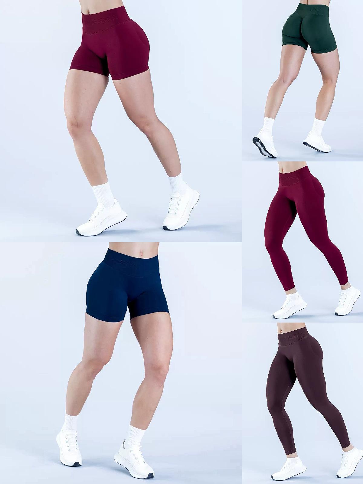 DFYNE Butt-Lifting Three-Quarter Sports Leggings |   Matte High-Elastic Fabric, Perfect for Running, Yoga, and Fitness, Instantly Enhances the Visual Shape of Your Butt