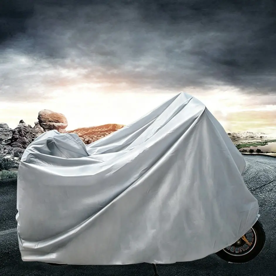 1pc All Season Universal Motorcycle Cover Waterproof UV Protection Dustproof Snowproof Outdoor Motorbike Accessories