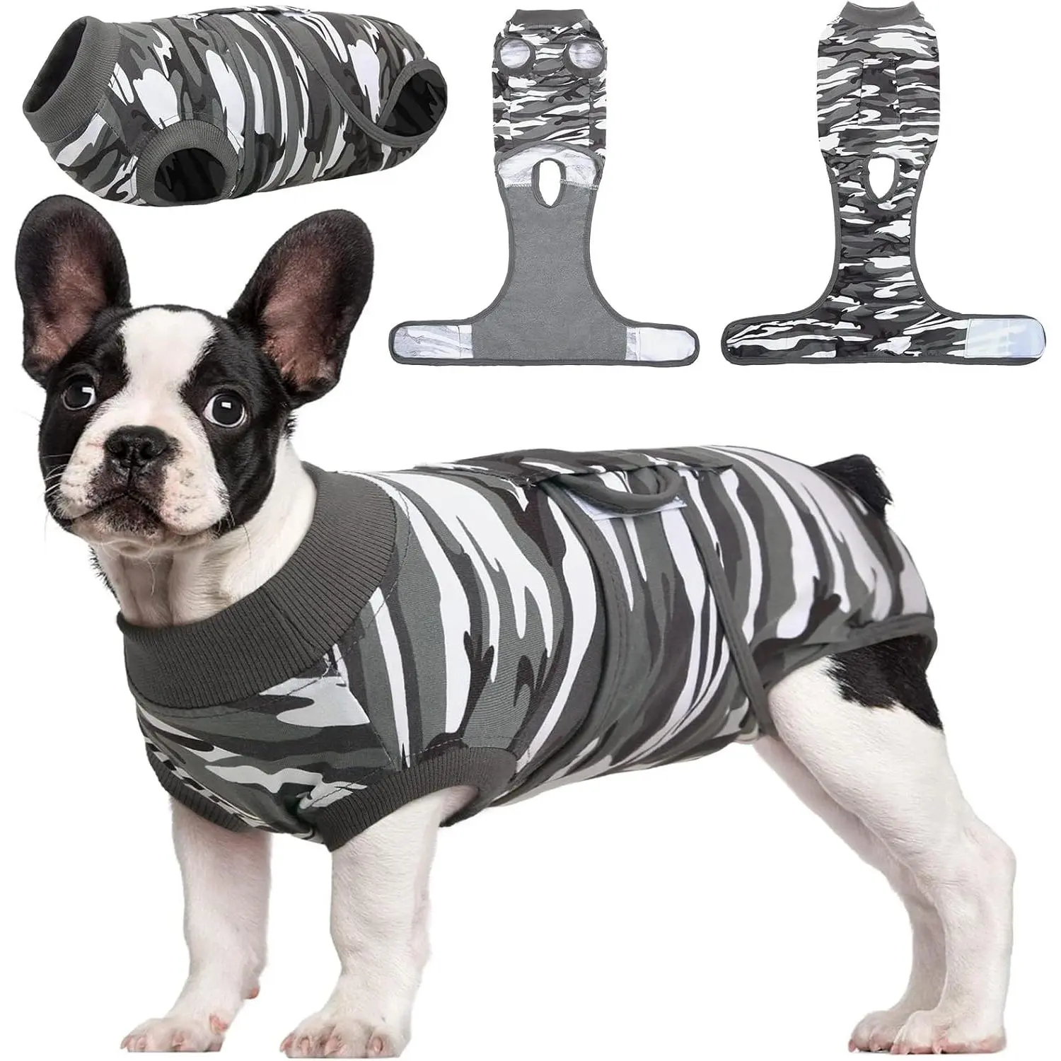 Recovery Suit for Dogs Cats After Surgery, Professional Pet Recovery Shirt, Abdominal Wounds Bandages, Substitute E-Collar & Cone, Prevent Licking Dog Onesies