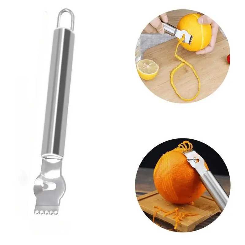 5pcs Kitchen Tool Set, Stainless Steel Corer, Fruit and Vegetable Corer, Watermelon Slicer, Apple, Melon Ball, Coconut Scraper, Lemon Slicer, Multifunctional Fruit Tool,