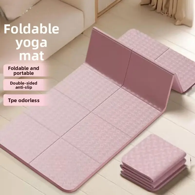 Portable Non-Slip Folding Yoga Mat - Foam Mat for Hiking, Light Outdoor Activities, Home Fitness, and Lunch Break Floor Sleeping, Portable Can Foam Mats