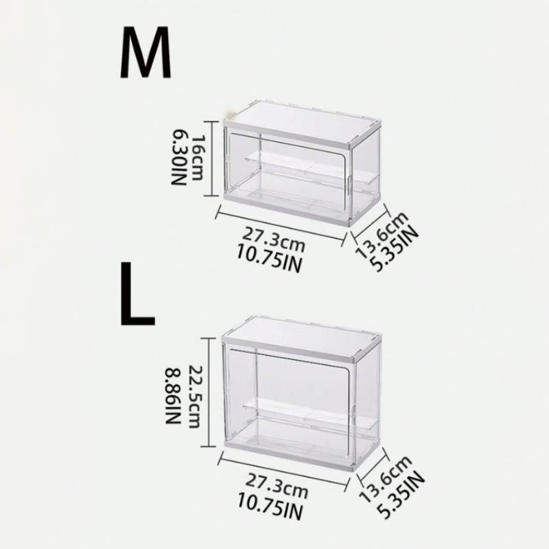 Stackable Perfume Storage Box, 1 Count Large Capacity Dustproof Acrylic Display Cabinet, Vanity Makeup Organizer, Cosmetic Desktop Dustproof Storage Box for Home Bathroom Hotel Salon, Multilayer Storage, Cosmetics Organizer Storage