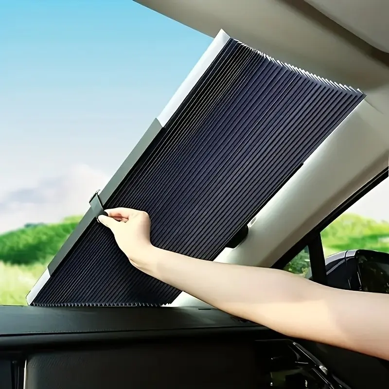 Car Front Window Sunshade, Foldable Car Windshield Sunshade, Heat Insulation Car Sunshade, Universal Car Accessories for Car, SUV, Truck
