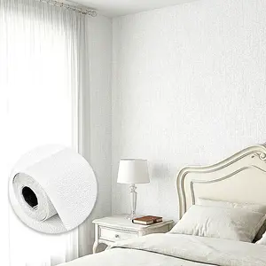 Self-Adhesive Linen Texture Wall Stickers, Easy-To-Apply Home Decor, Multi-Room Use, Matte Finish, Various Colors, No Tools Needed