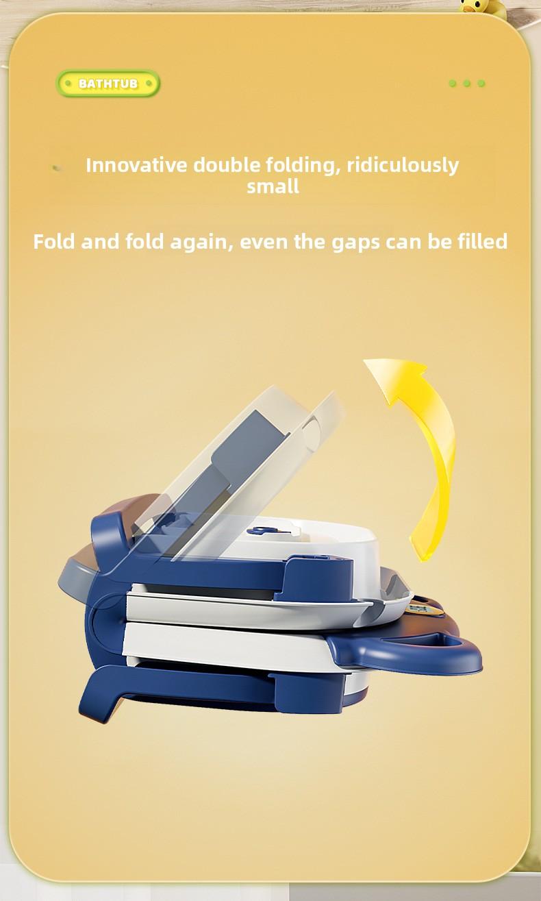 Must-Have Baby Essential!Collapsible Bath Tub for Sit & Lay Bathing