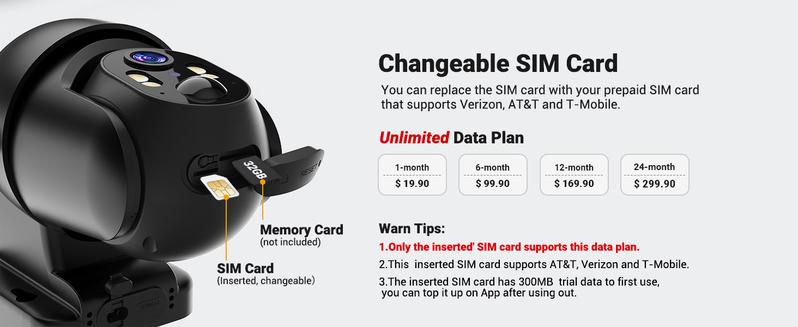 Solar-Powered 4G LTE Security Camera Outdoor Wireless 2K Color Night Vision 360° Panoramic View PIR Motion Detection 2-Way Talk Built-in SIM Card