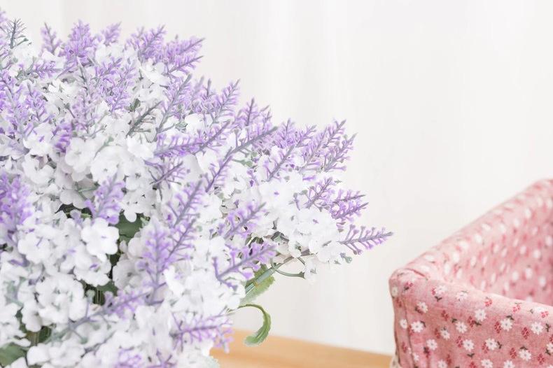 10 artificial lavender bouquets, fake flowers for outdoor decoration, silk flowers for flower beds and planters, 3-piece set 10 artificial lavender bouquets, fake flowers for outdoor decoration, silk flowers for flower beds and planters, 3-piece set