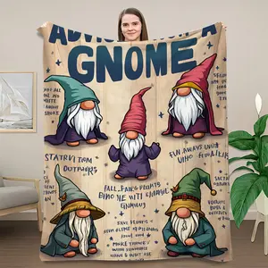 1 cozy elf blanket - soft fleece flannel throw blanket, suitable for sofas, couches, and beds - colorful elf-themed bedspread |   A warm companion exclusive to elf enthusiasts |   A heartwarming choice for housewarming and holiday gifts