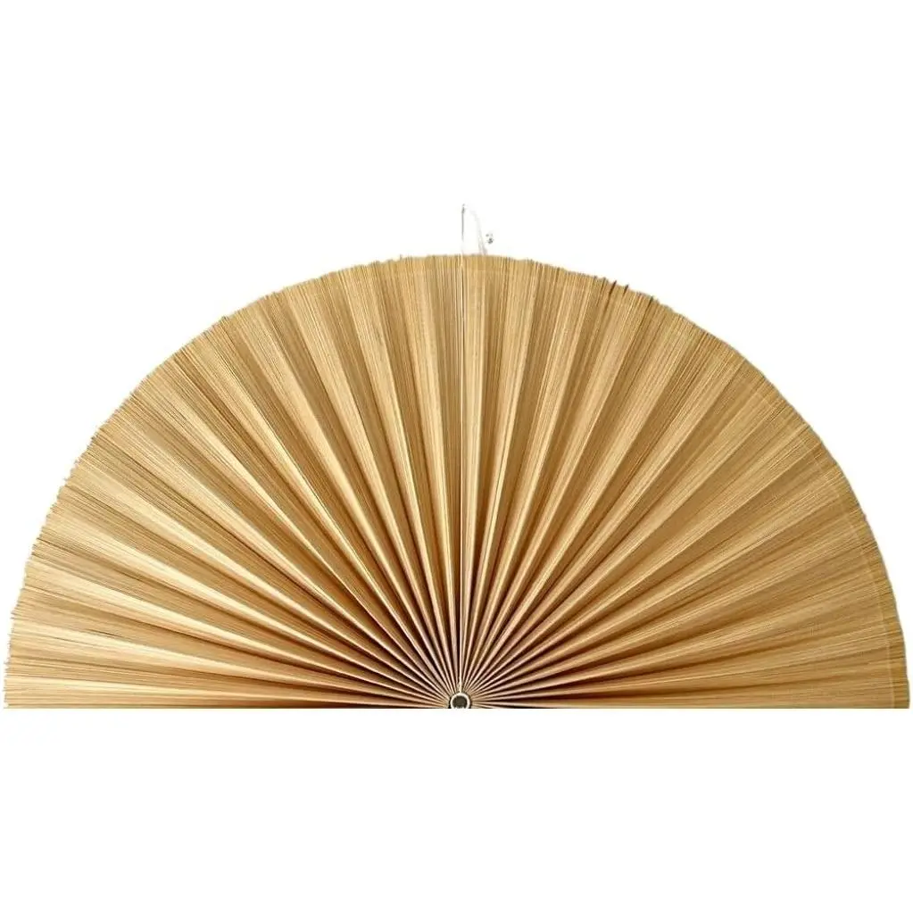 Half Circle Arched Fan Shaped Blinds Light Filtering Pleated Window Shade No Tool No Drill Easy to Cut and Install Ivory 48inch
