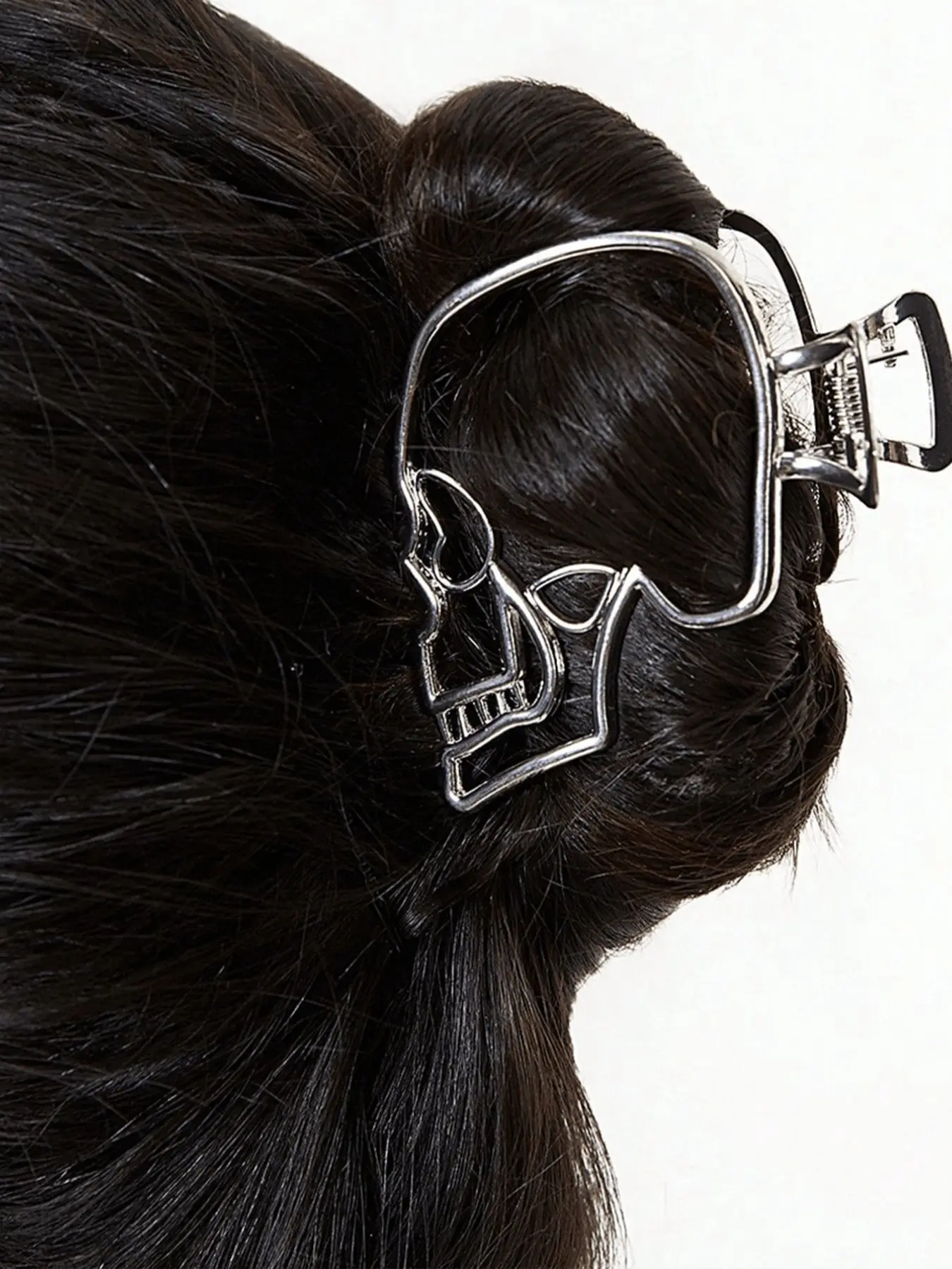 Skull Claw Clips, Y2K Style, Suitable For Women Festival, Christmas, New Year And Daily Wear, Non-Slip, Fashion Hair Accessories, For Secure Hairstyles And Decorations, Christmas, New Year, Festival, Birthday & Anniversary Gifts, Hair Style Accessory