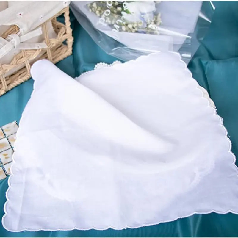 5pcs White Ruffled Edges with Fringe Trim | Hand Towels, Face Towels, Cleaning Cloths, Quick-Drying and Absorbent, Ideal Thanksgiving Gift, Microfiber