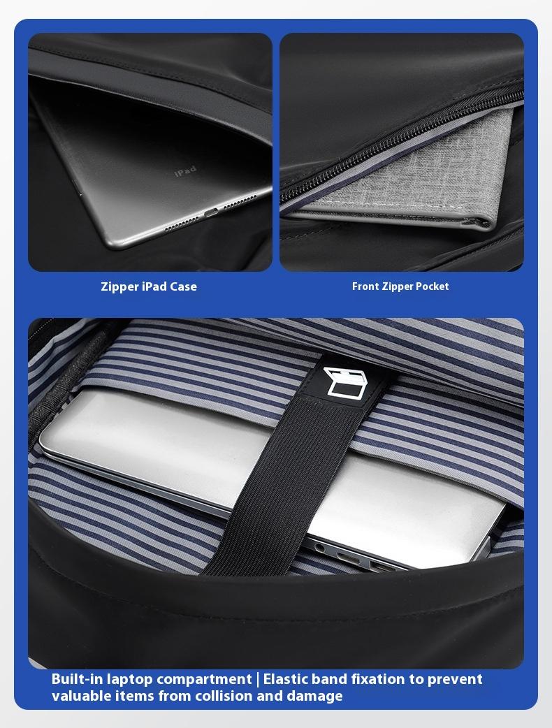 Men’s Lightweight Business Laptop Backpack – Large Capacity Travel Work Bag , Water-Resistant Durable Fabric, Multi-Compartment Design for Office, College, and Everyday Use