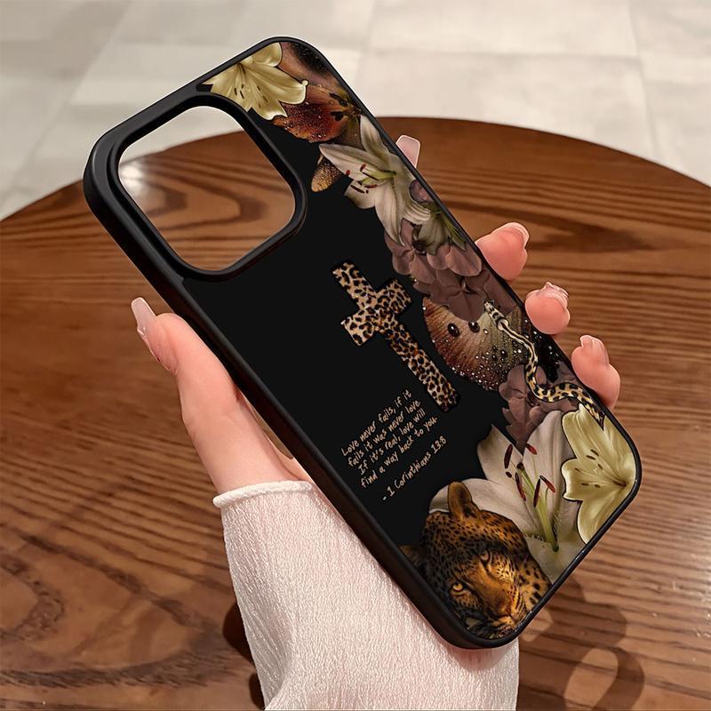 Leopard cross Pattern Premium Magnetic Phone Case for iPhone11/12/13/14/15/16/17 promax Air y2k cased MagSafe Ready, Anti-Fall Design |     Perfect for Everyday Use Cellphone Screen Protector Cover