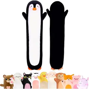 23 Inch Penguin Plush Long Body Pillow for Kids, Soft Stuffed Animal Cuddle Hugging Pillow Plushie, Comfort Sleep Toy Gift for Boys & Girls
