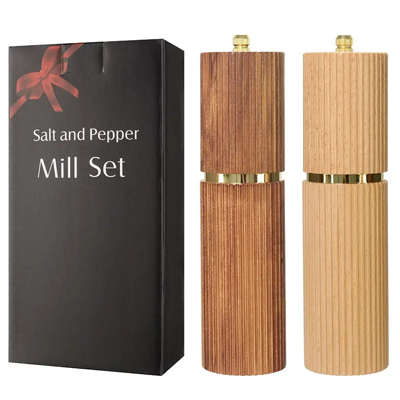 Adjustable Coarseness Manual Salt and Pepper Seasoning Grinder Set, Ceramic Core, Reusable, Kitchen Essential, High-Quality Cooking Tools