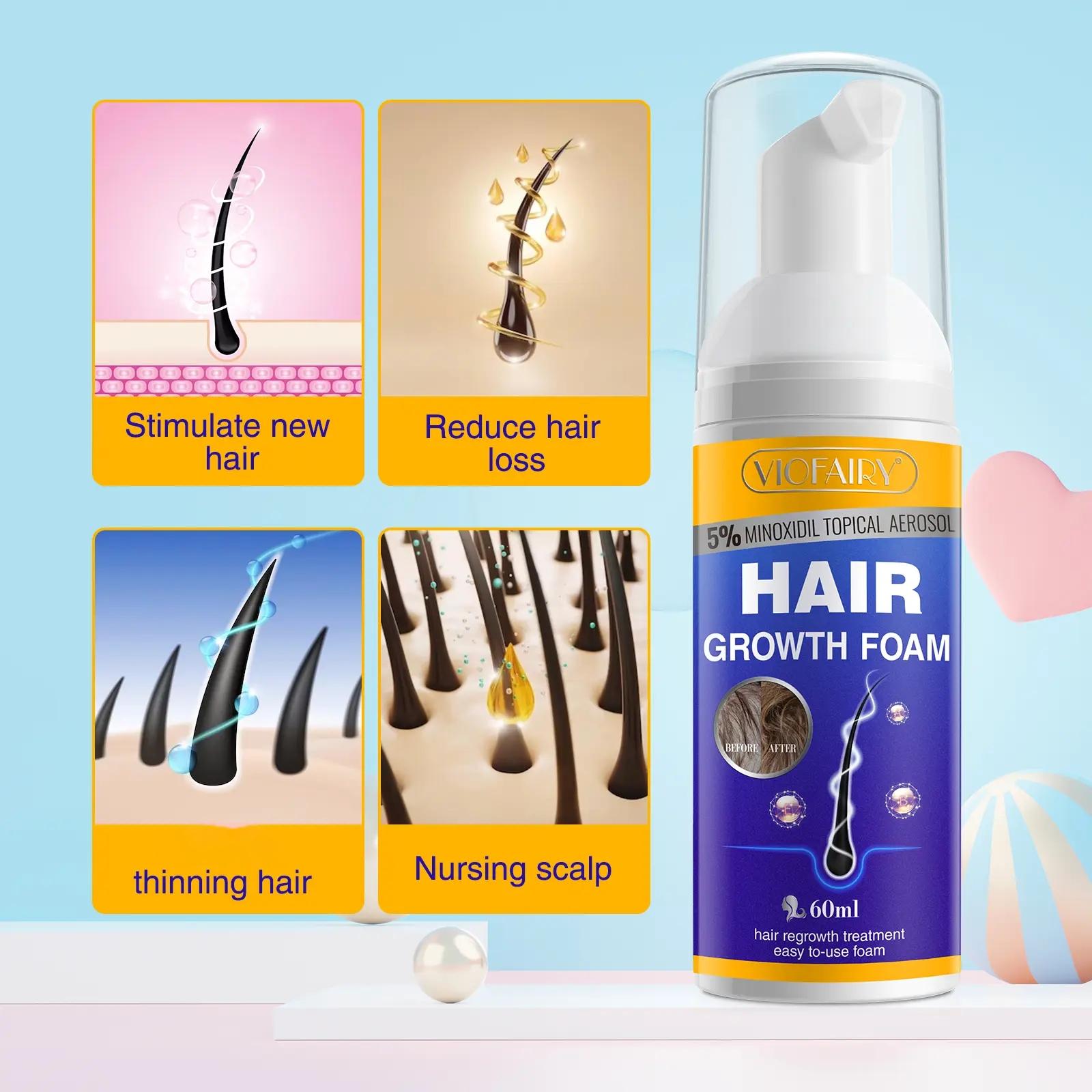 Viofairy Hair Mousse Volumizing Fine Hair for Thicker Hair, Nourishing Formula for Hair Strengthening and Volume, Ideal for Daily Use