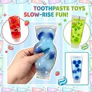 Toothpaste Stress Ball Shapeable Squishy Toy, Non-Bounce Jam Vaseline Feel, Asmr Fidget Toys for Kids & Adults, Anti Stress Gifts