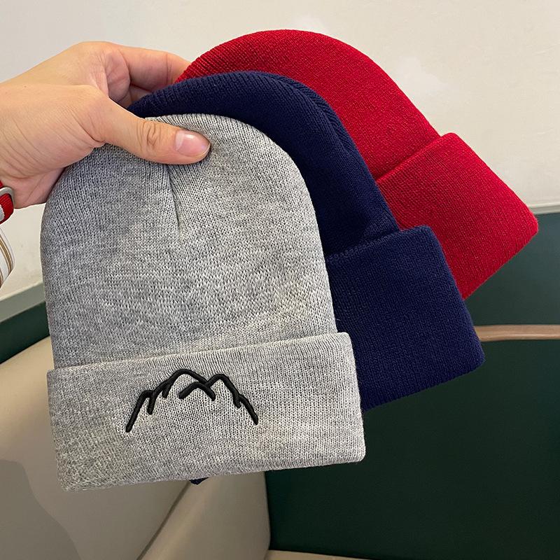 Korean Style Easy Embroidered Mountain Hat for Men And Women, Perfect for Outdoor Activities, Featuring a Joker Design for Ear Warmth in Cold Weather