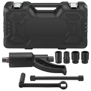 VEVOR Torque Multiplier, Heavy Duty Torque Multiplier Wrench Set, 1 Inch Drive Lug Nut Wrench Torque Multiplier, 1: 58 4800N. m Lug Nut Remover, with 4 Sockets and Storage Case for Truck Trailer RV
